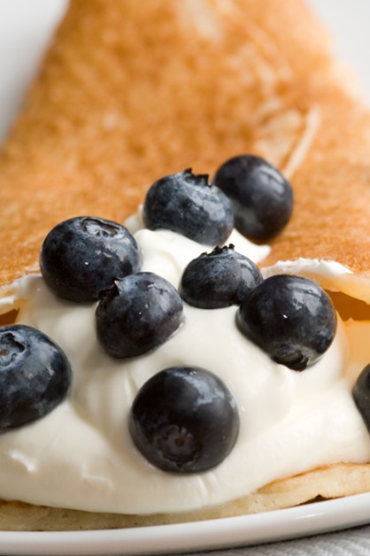 Blueberry and Cheese Crepes - Daisy Brand - Sour Cream & Cottage Cheese