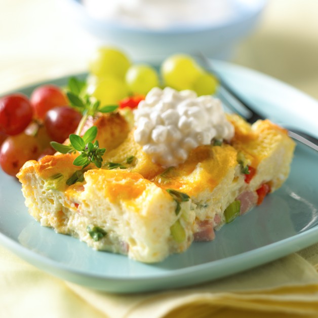 Cheesy Egg Bake Daisy Brand Sour Cream & Cottage Cheese
