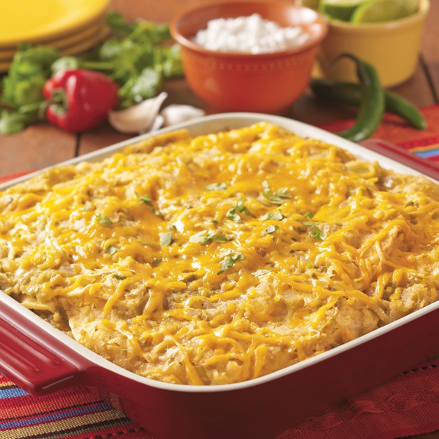 Light ChickenVerde Enchilada Casserole Daisy Brand Sour Cream