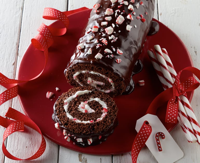 Chocolate Peppermint Cake Roll - Tastes Better From Scratch