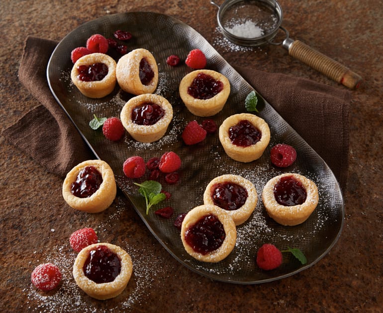 Thumbnail image for Cranberry Raspberry Cookie Cups