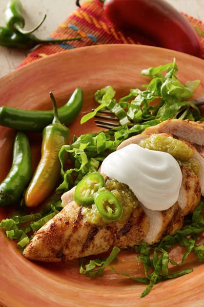 Grilled Salsa Verde Chicken - Daisy Brand - Sour Cream & Cottage Cheese