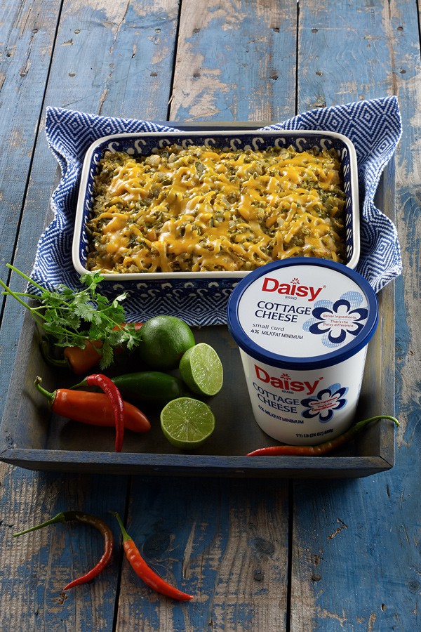 Light Chicken-Verde Enchilada Casserole - Daisy Brand - Sour Cream